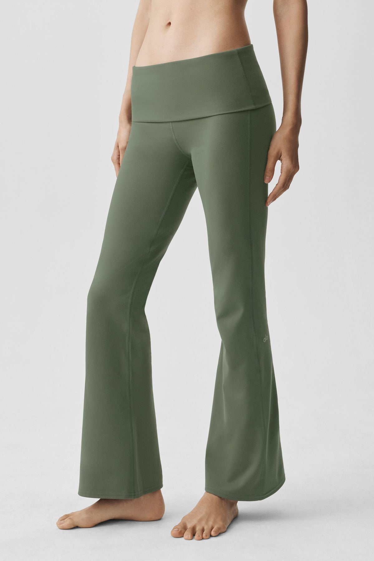 Leggings a zampa ALO Softsculpt Foldover (corto)