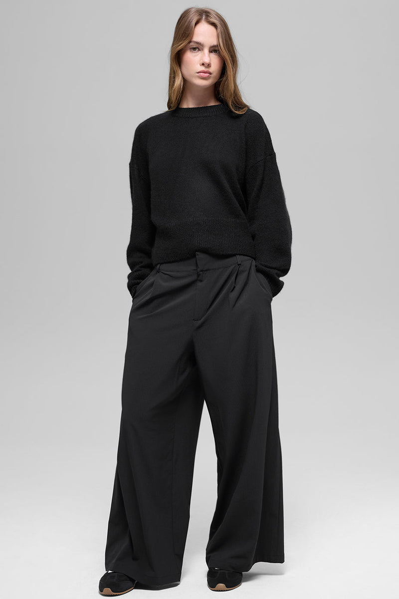 Pantaloni a vita alta Dreamscape (corti) - Black