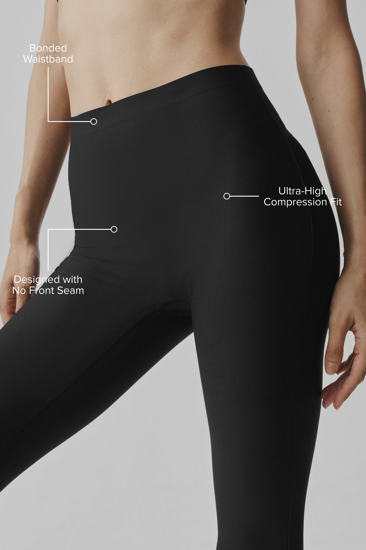 Airlift Leggings Techlux 7/8 a vita alta - Nero