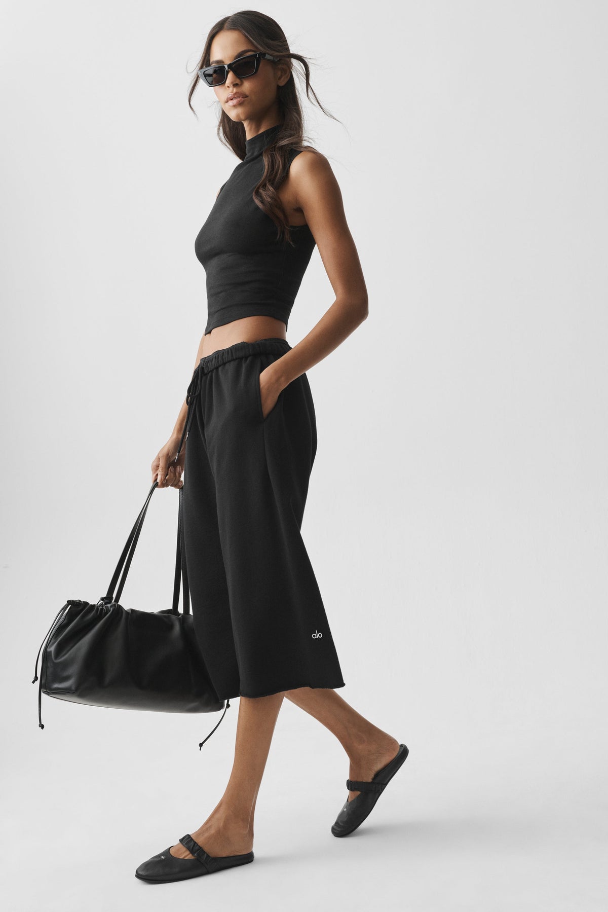 Chill Pantaloni della tuta Cutoff - Nero