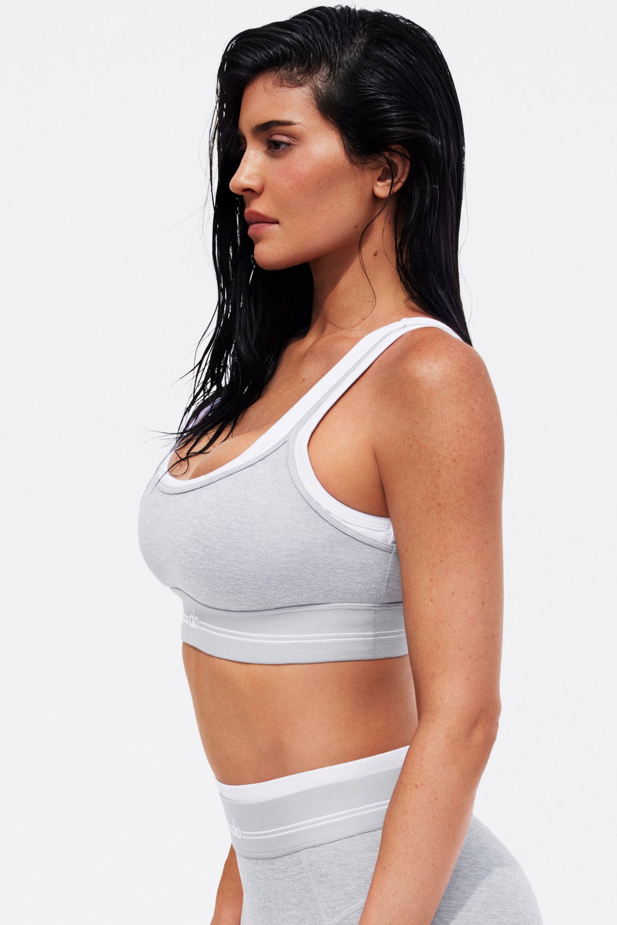 Reggiseno sportivo Alosoft Better Together - Athletic Heather Grey/Bianco