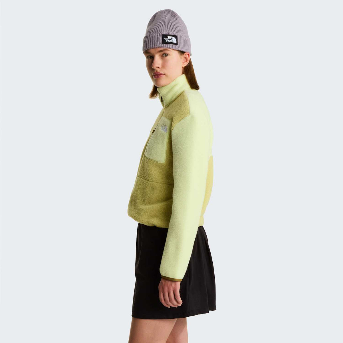 Giacca in pile con collo zip Yumiori da Donna