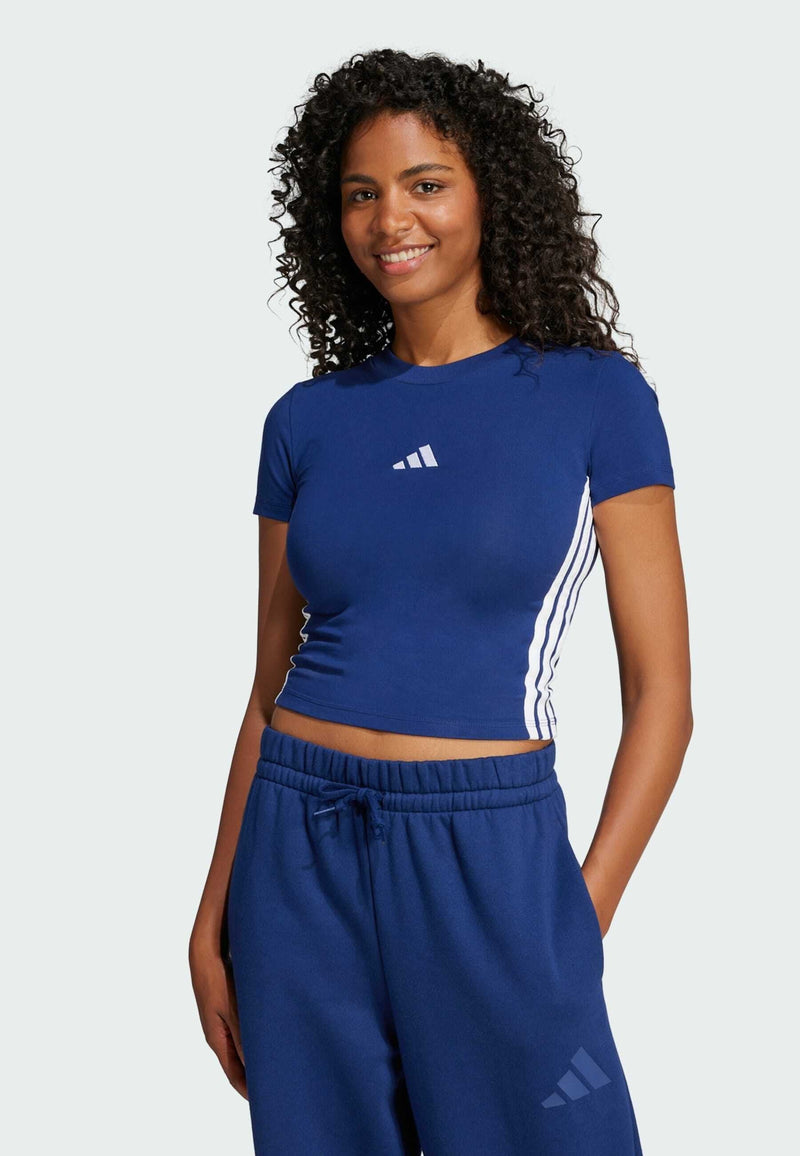 adidas Sportswear Essentials 3 Stripes Slim Baby – T-shirt stampata Donna