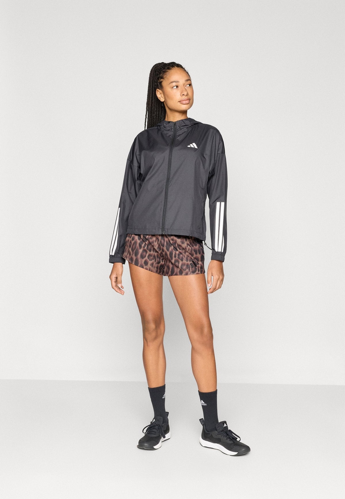 adidas Performance Hyperglam 3 Stripes – Felpa con cappuccio Donna