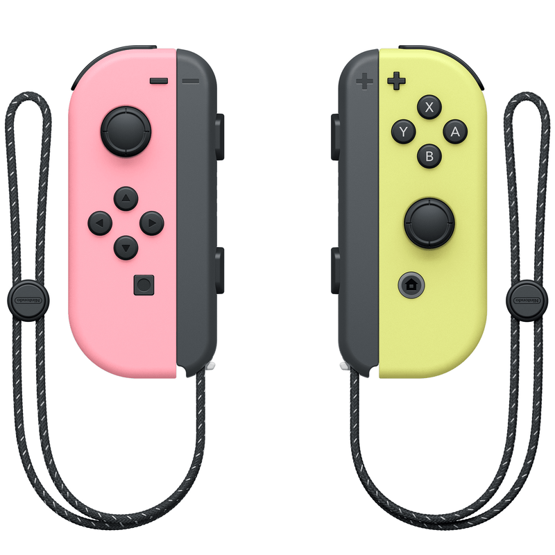 Coppia di controller Joy-Con Rosa pastello (S) e Joy-Con Giallo pastello (D)