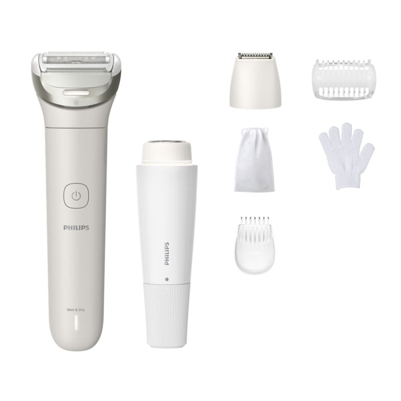 Philips Lady Shaver Series 8000 Rasoio senza fili, per pelle asciutta o bagnata