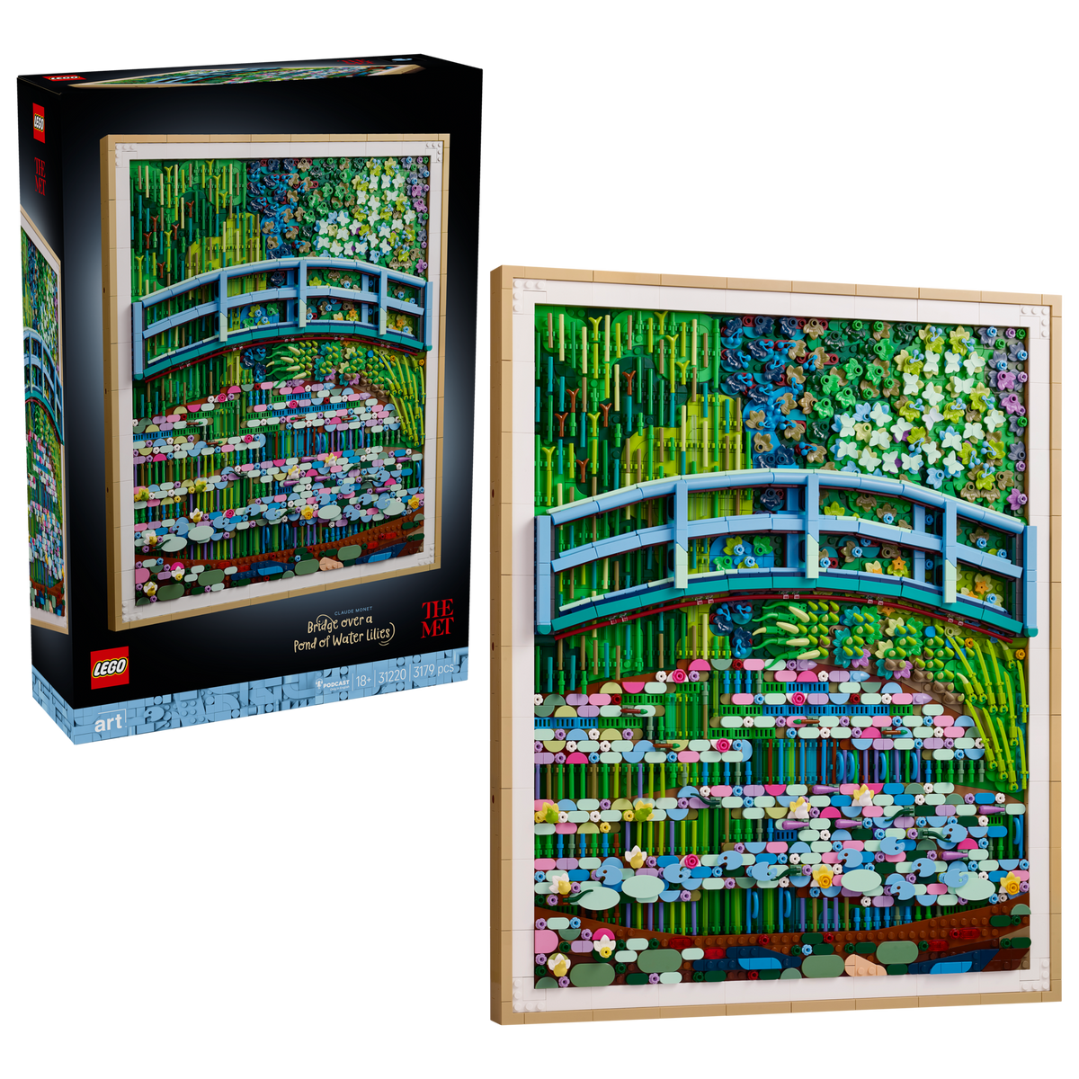 LEGO® Art – Claude Monet: lo stagno delle ninfee, armonia verde (31220)