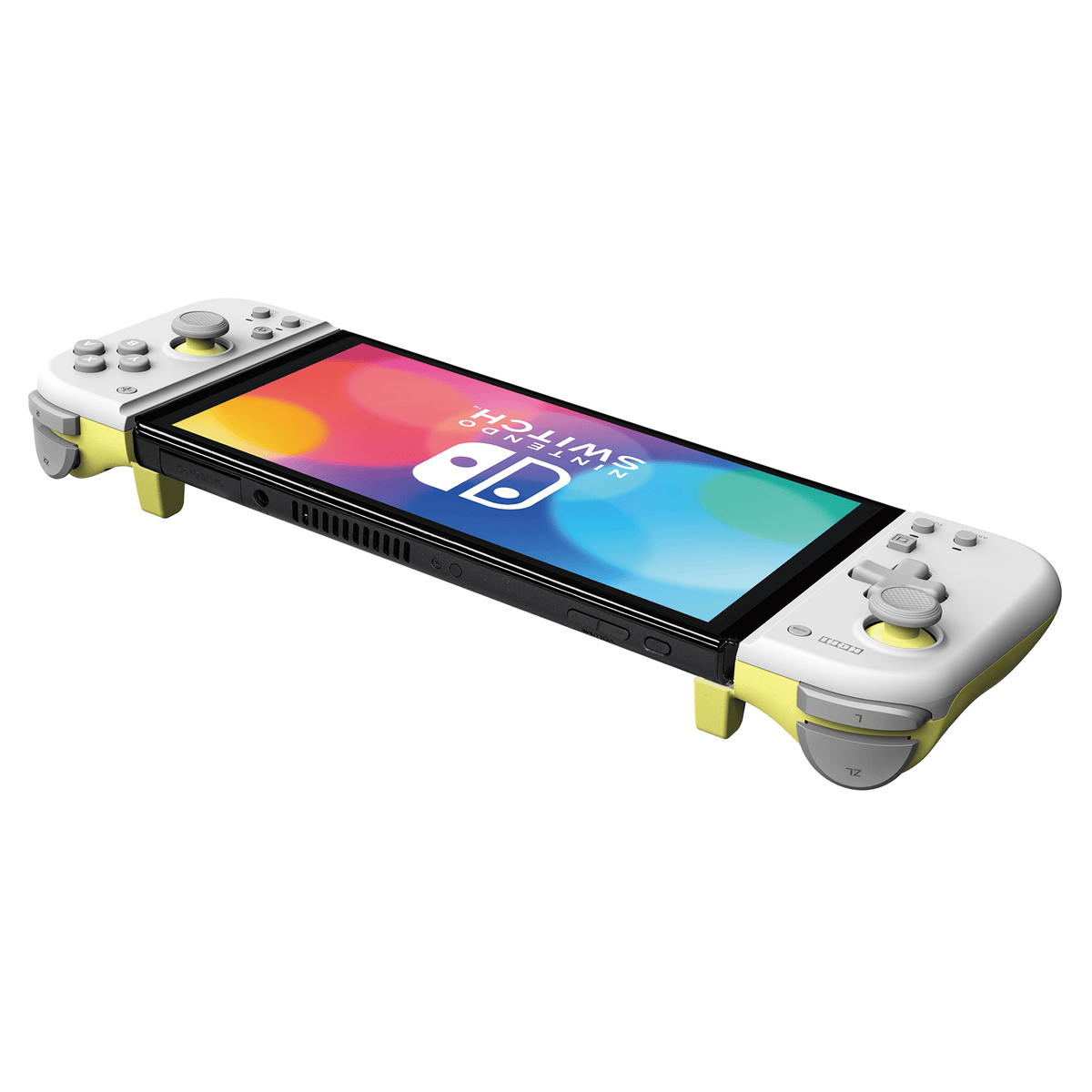 Split Pad Compact (grigio chiaro × giallo) per Nintendo Switch