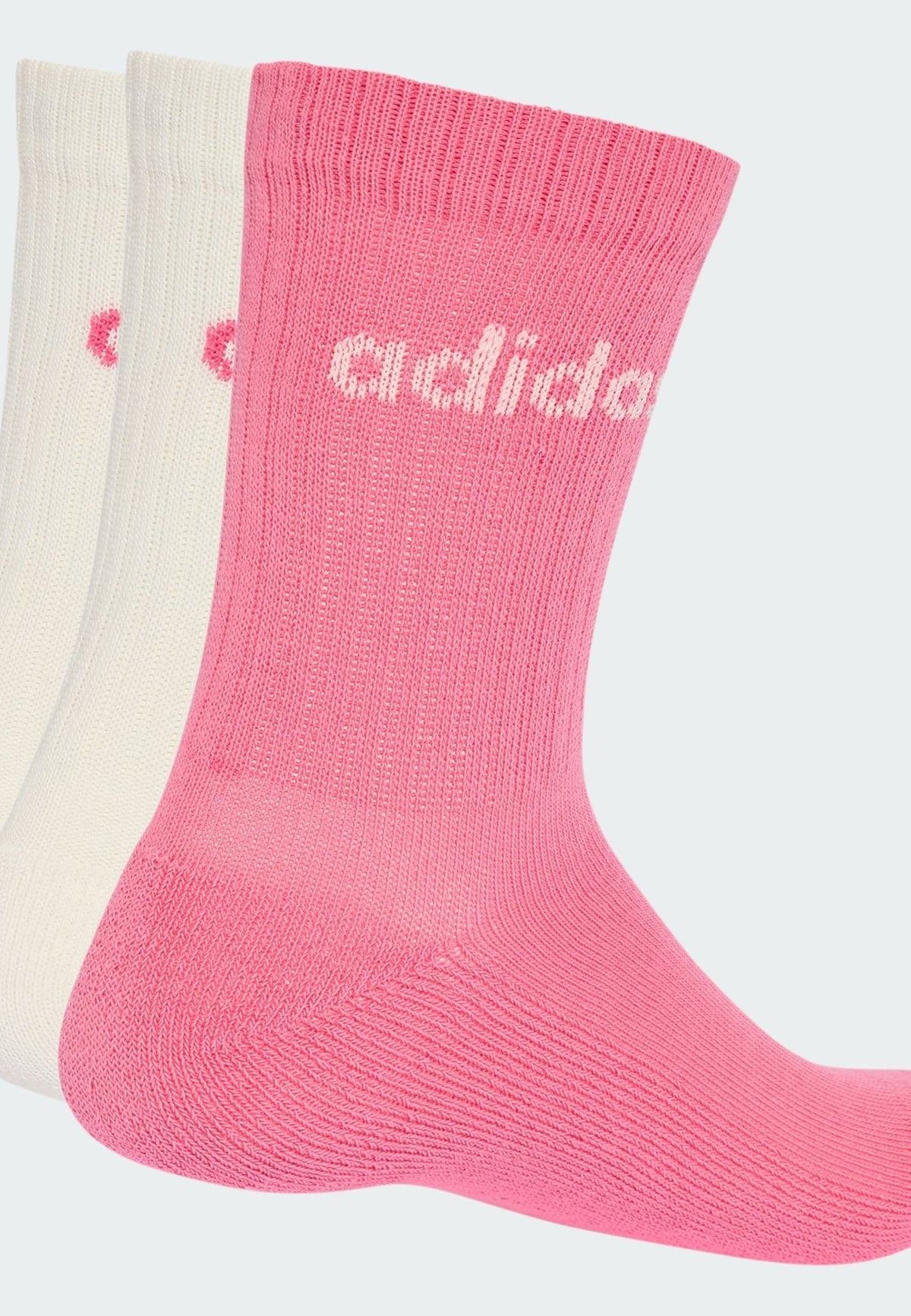 adidas Performance Linear Crew Socks Cushioned Socks Unisex 3 Pair Pack – Calzini sportivi