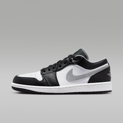 Air Jordan 1 Low Uomo – Nero/Bianco/Particle Grey