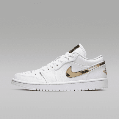 Air Jordan 1 Low SE Donna – Bianco/Bianco/Metallic Gold