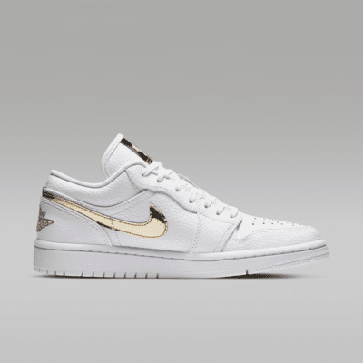 Air Jordan 1 Low SE Donna – Bianco/Bianco/Metallic Gold