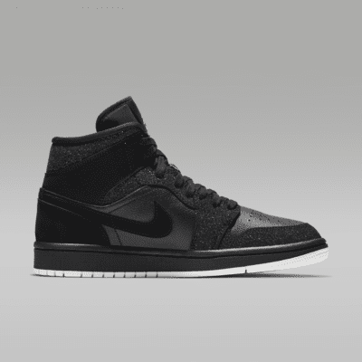 Air Jordan 1 Mid Donna – Nero/Bianco/Phantom