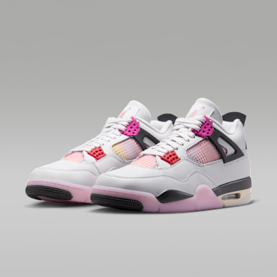 Air Jordan 4 Retro "Comic" Uomo – Off White/Anthracite/Fire Pink