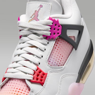 Air Jordan 4 Retro "Comic" Uomo – Off White/Anthracite/Fire Pink
