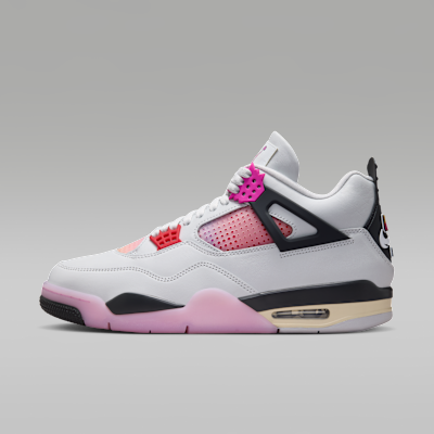 Air Jordan 4 Retro "Comic" Uomo – Off White/Anthracite/Fire Pink