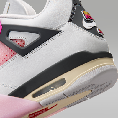 Air Jordan 4 Retro "Comic" Uomo – Off White/Anthracite/Fire Pink