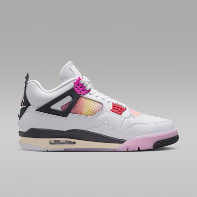 Air Jordan 4 Retro "Comic" Uomo – Off White/Anthracite/Fire Pink