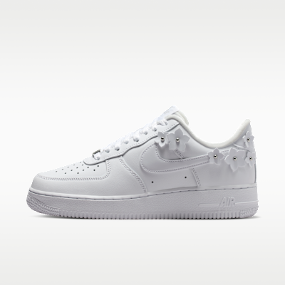 Nike Air Force 1 '07 "Florette" Donna – Bianco/Wolf Grey/Metallic Silver/Bianco