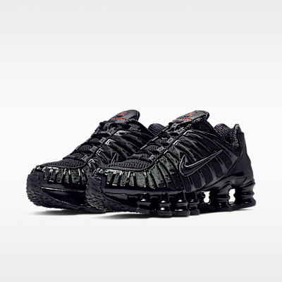 Nike Shox TL Donna – Nero/Metallic Hematite/Max Orange/Nero
