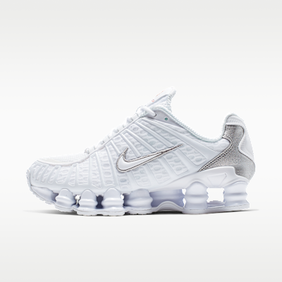 Nike Shox TL Donna – Bianco/Metallic Silver/Max Orange/Bianco