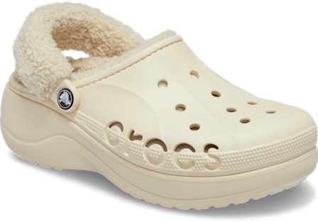 Baya Platform Fuzz Strap Lined Clog