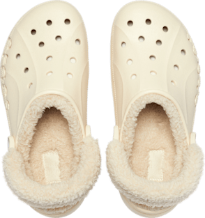 Baya Platform Fuzz Strap Lined Clog