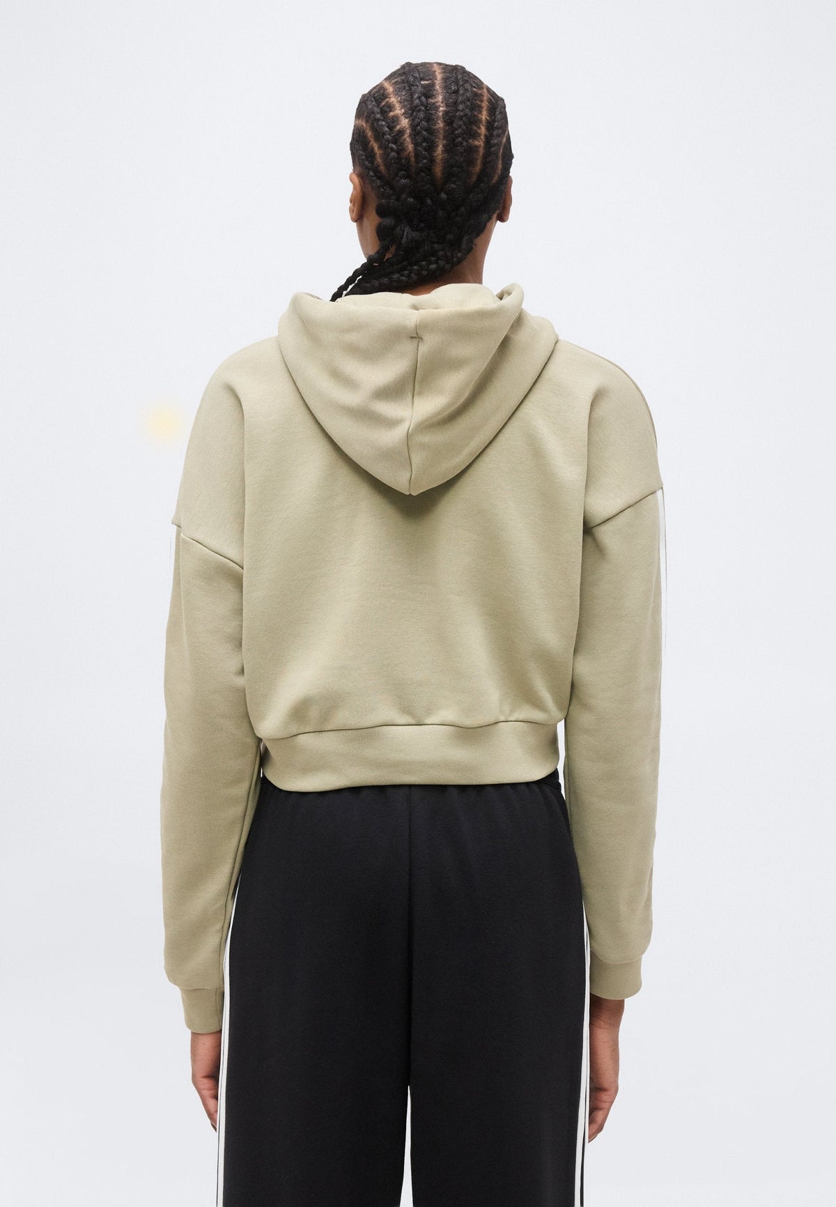 adidas Sportswear Essentials 3 Stripes French Terry Cropped – Felpa con cappuccio Donna