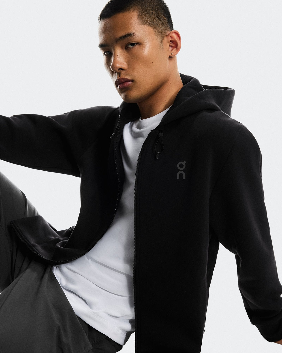 Focus Tech Zip Hoodie Uomo