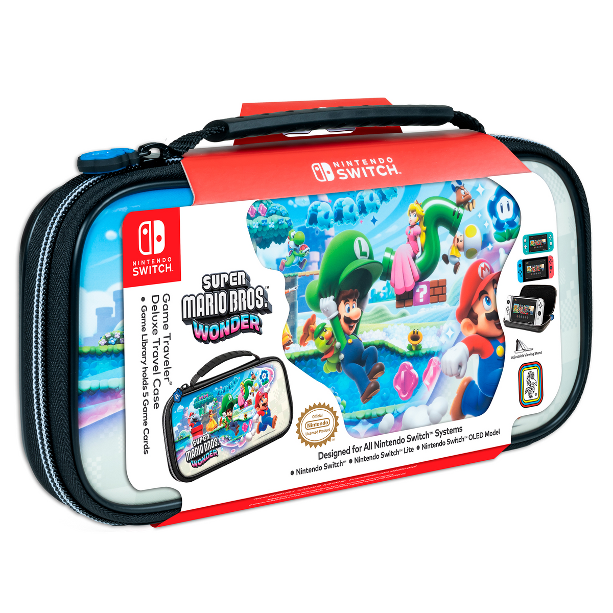 Custodia da trasporto deluxe per Nintendo Switch (Super Mario Bros. Wonder)
