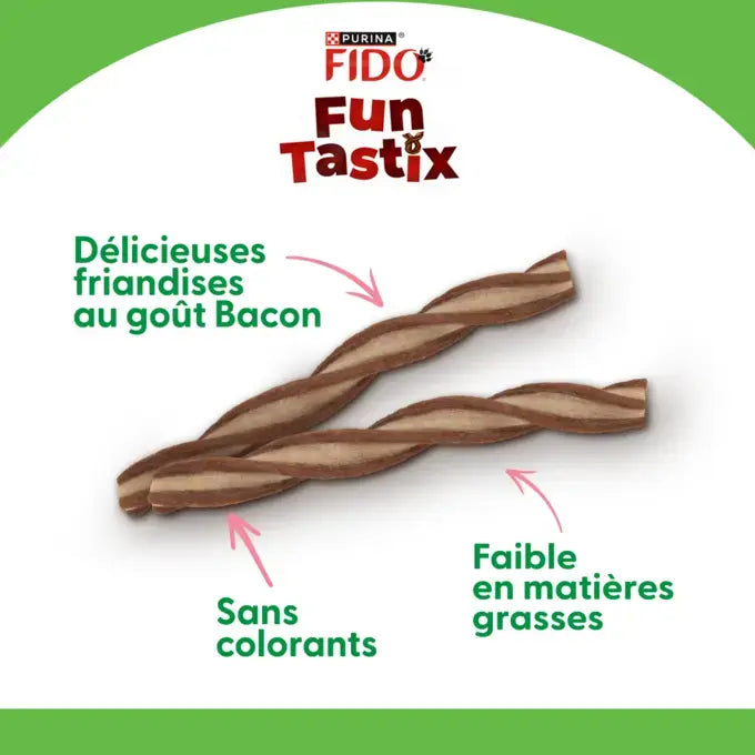 FIDO® FunTastix gusto Bacon e Formaggio 150g - Snack per cane
