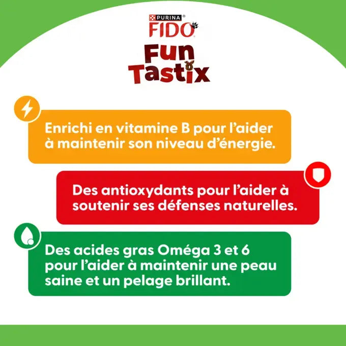 FIDO® FunTastix gusto Bacon e Formaggio 150g - Snack per cane