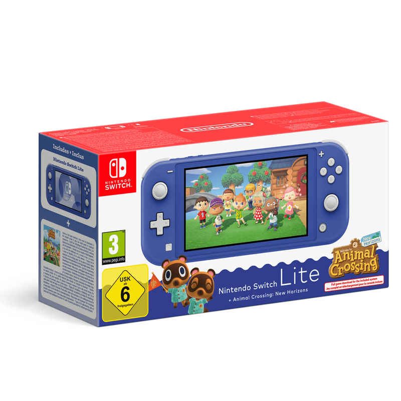 Nintendo Switch Lite (blu) + Animal Crossing: New Horizons