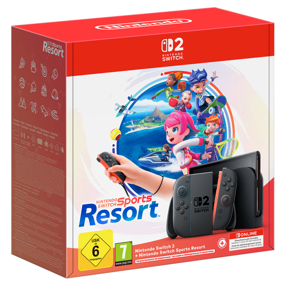 Nintendo Switch 2 + Nintendo Switch Sports Resort + Fotocamera Nintendo Switch 2 + Scheda microSD Express Samsung 256 GB per Nintendo Switch 2