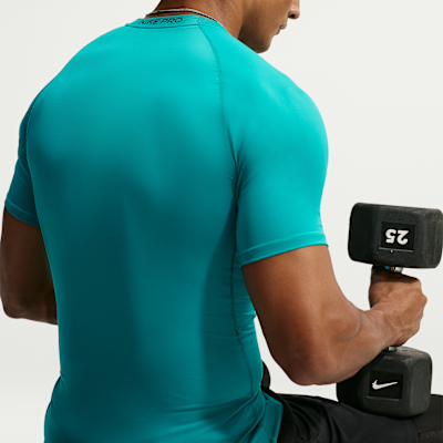 Nike Pro – Top da fitness aderente a maniche corte Dri-FIT da Uomo