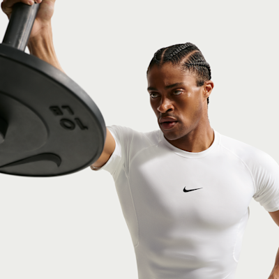 Nike Pro – Top da fitness aderente a maniche corte Dri-FIT da Uomo