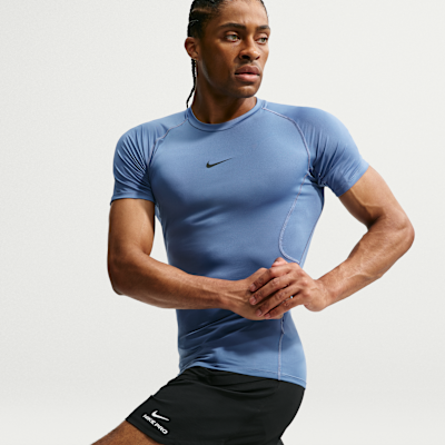 Nike Pro – Top da fitness aderente a maniche corte Dri-FIT da Uomo