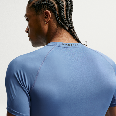 Nike Pro – Top da fitness aderente a maniche corte Dri-FIT da Uomo