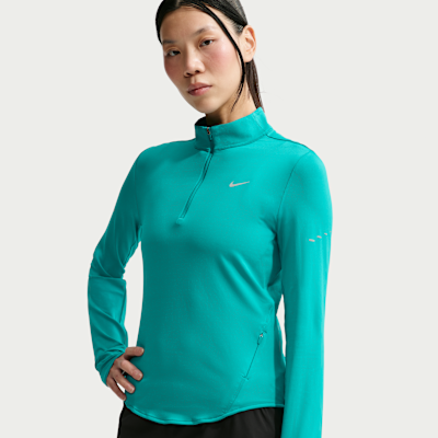 Nike Swift – Top da running con zip 1/4 anti-UV Dri-FIT da Donna