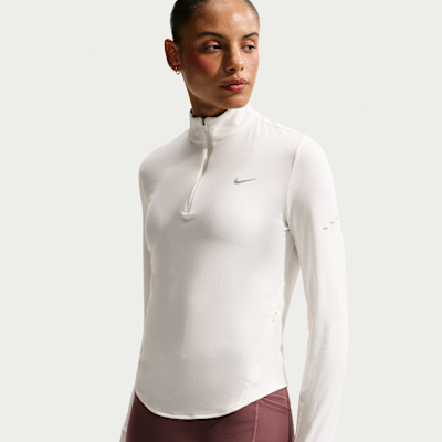 Nike Swift – Top da running con zip 1/4 anti-UV Dri-FIT da Donna