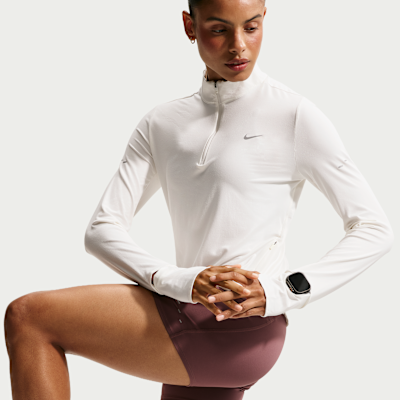 Nike Swift – Top da running con zip 1/4 anti-UV Dri-FIT da Donna