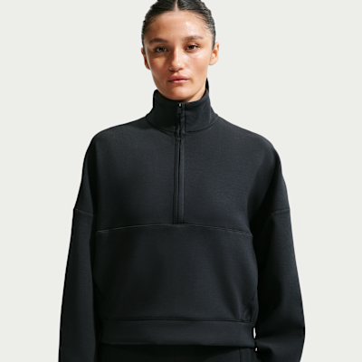 Nike 24.7 ImpossiblySoft – Top oversize con mezza zip Dri-FIT da Donna