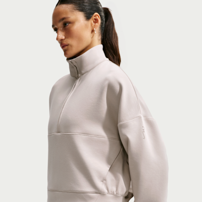 Nike 24.7 ImpossiblySoft – Top oversize con mezza zip Dri-FIT da Donna