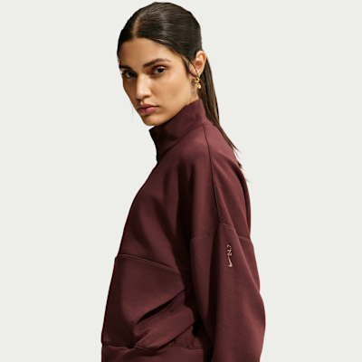 Nike 24.7 ImpossiblySoft – Top oversize con mezza zip Dri-FIT da Donna