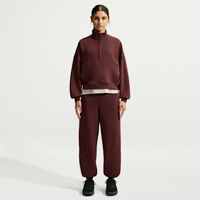 Nike 24.7 ImpossiblySoft – Top oversize con mezza zip Dri-FIT da Donna