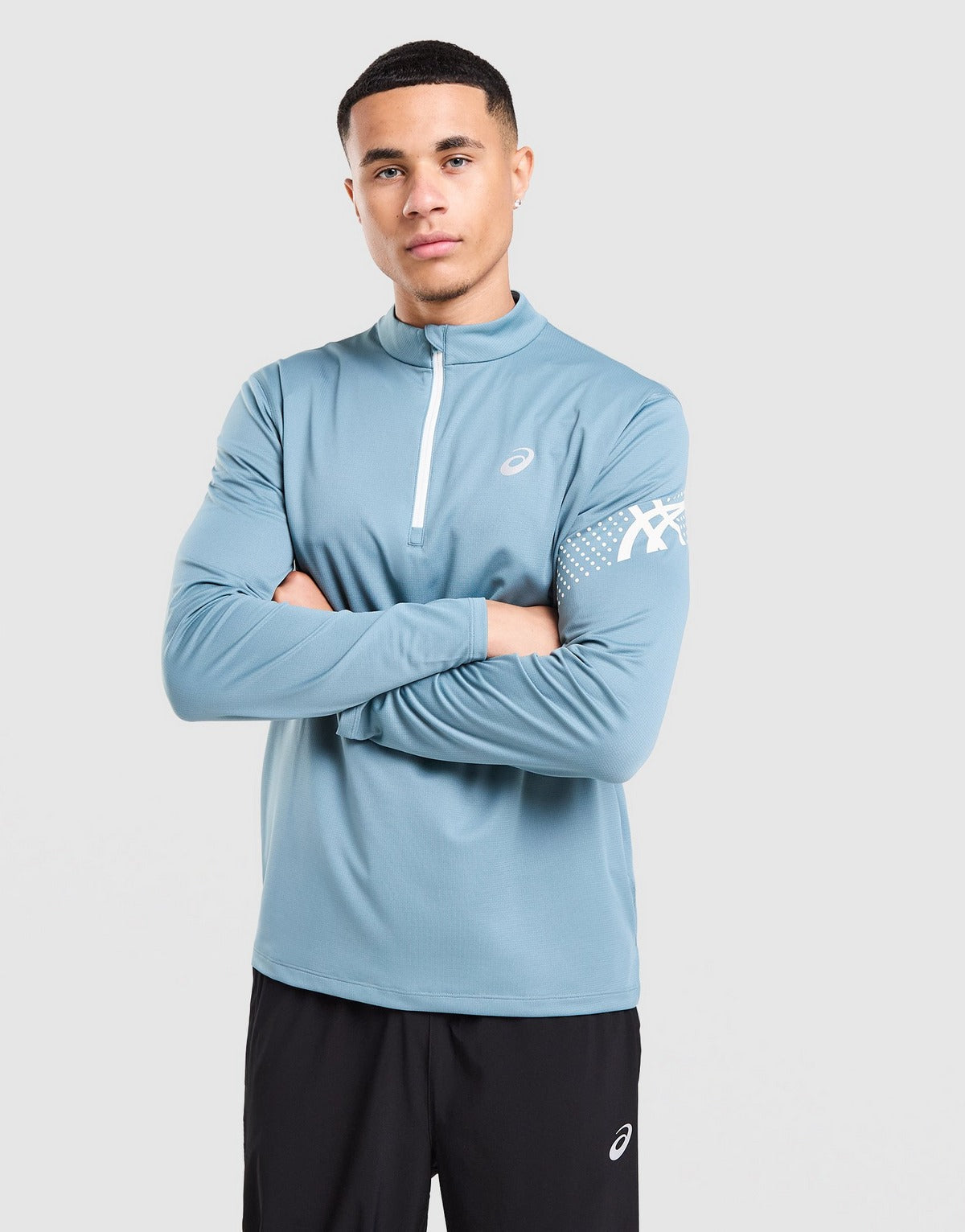 ASICS Top con mezza zip Icon