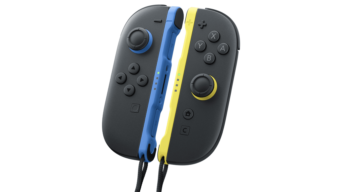 Coppia di controller Joy-Con 2 blu / giallo chiaro