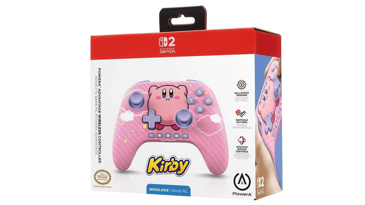 Controller wireless Advantage per Nintendo Switch 2 (Soffio di Kirby)