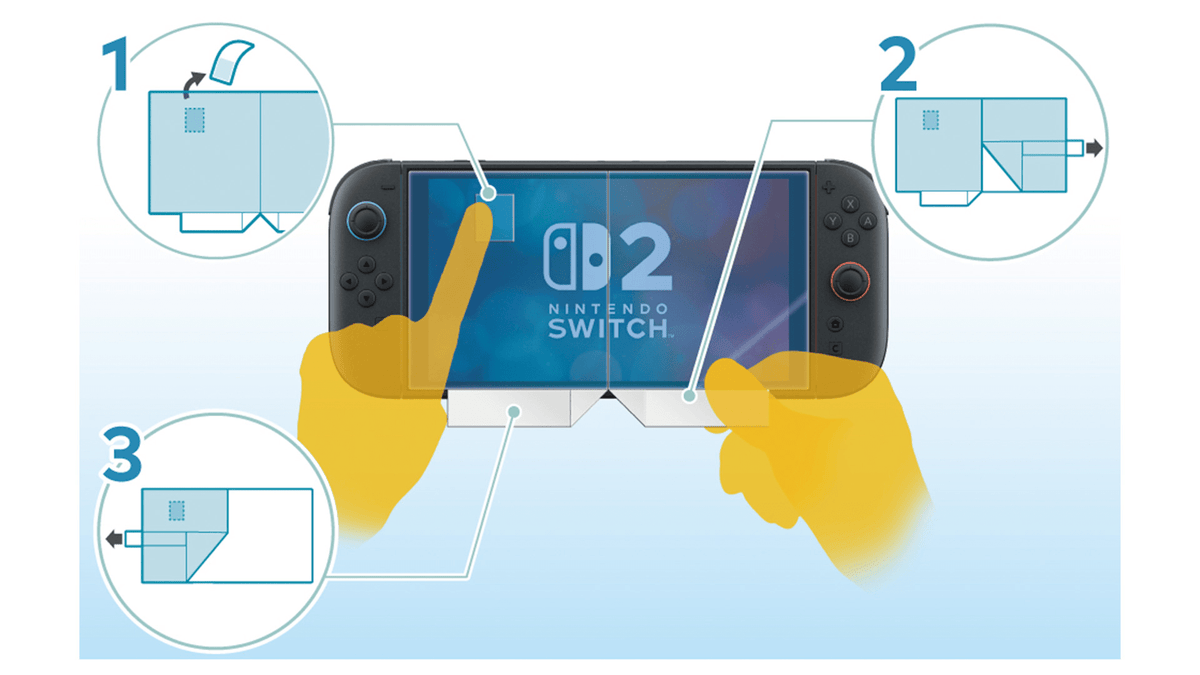 Pellicola protettiva per schermo premium per Nintendo Switch 2