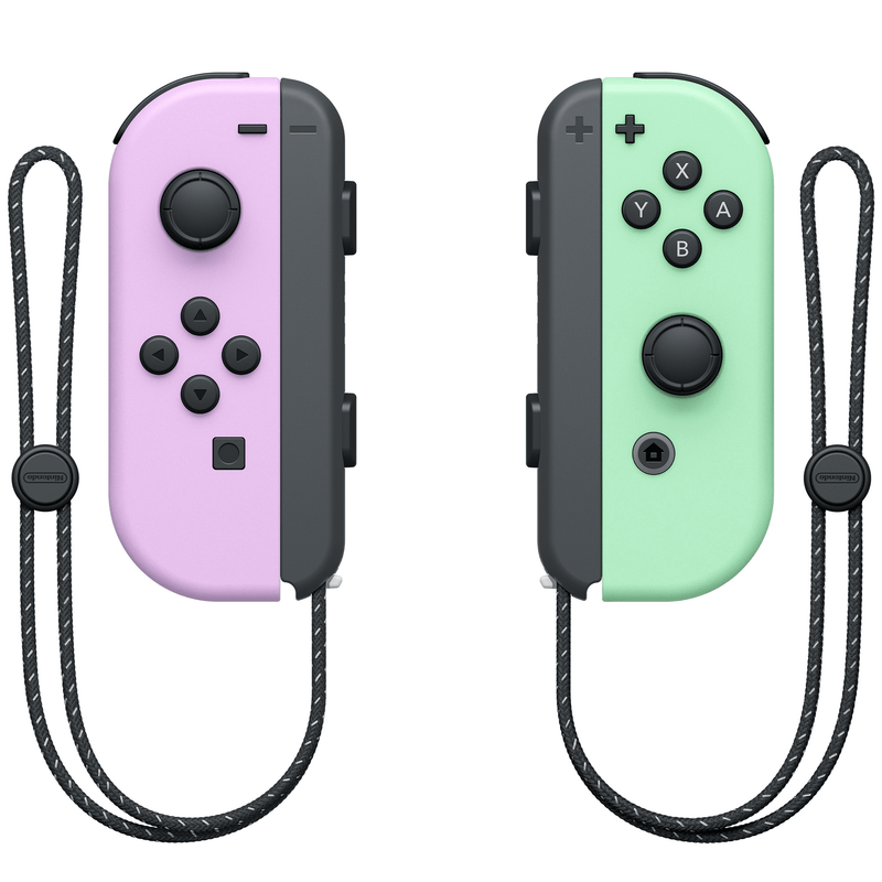 Coppia di controller Joy-Con Viola pastello (S) e Joy-Con Verde pastello (D)